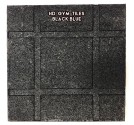 RUBBER FITNESS FLOORING HD GYM TILES (แผ่นยางกันกระแทกฟิตเนส รุ่น HD GYM) BLACK DOT BLUE SIZE 50x50x2.5CM WEIGHT 5KG 1Y.